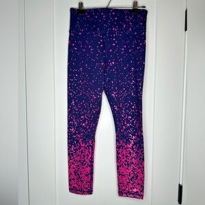 ZYIA Navy Pink Splash light N tight high rise 7/8 24” size 6-8